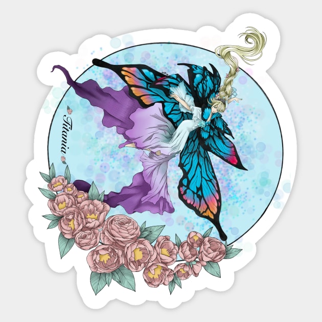 Titania Sticker by WtfBugg